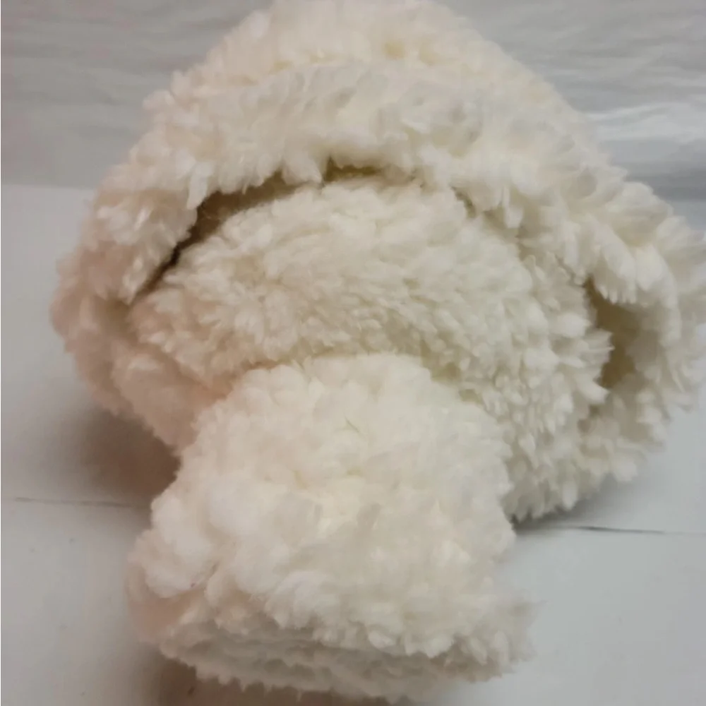 Threshold Faux Shearling Sherpa Tree Shaped Throw Pillow White Plush Christmas